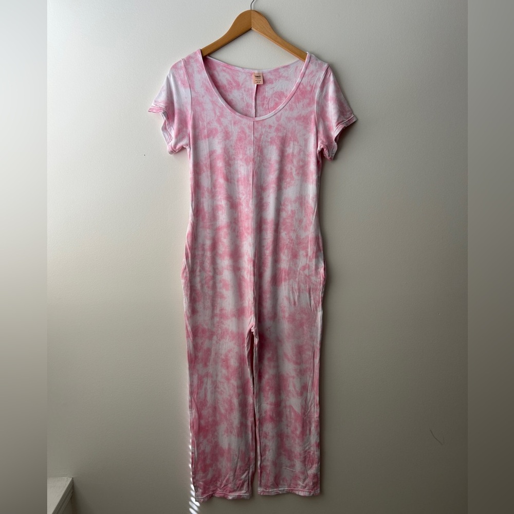 Smash + Tess Pink Tie-Dye Jumpsuit
